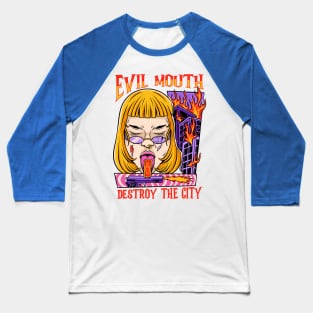 Evil Mouth Baseball T-Shirt